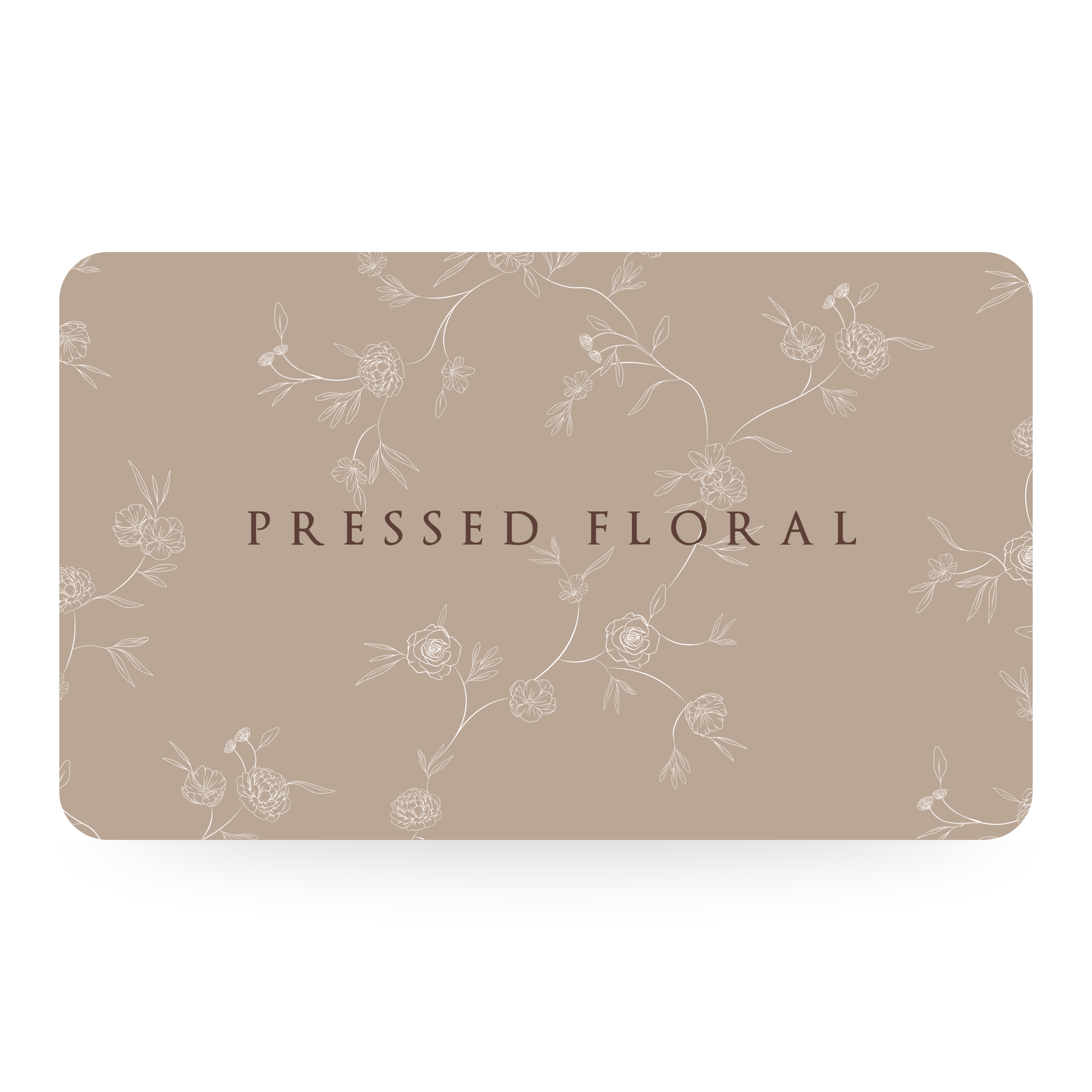 Pressed Floral Digital Gift Card - Pressed Floral Wedding Bouquet Preservation